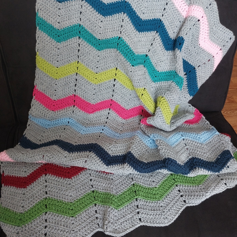 -Crochet baby blanket